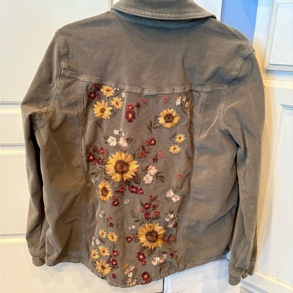 DRIFTWOOD Jackets & Blazers - DRIFTWOOD Floral Embroidered Utility Jacket